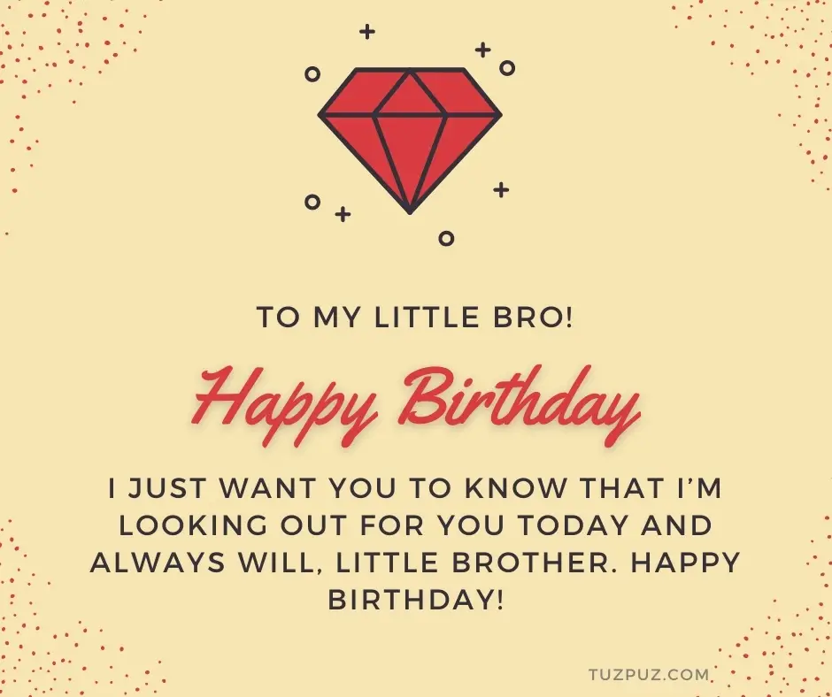 Birthday wishes for little brother