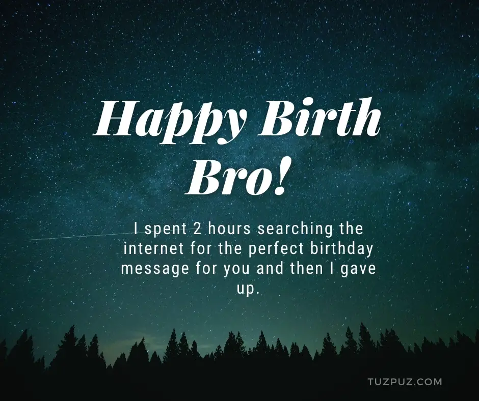 funny birthday wishes for brother