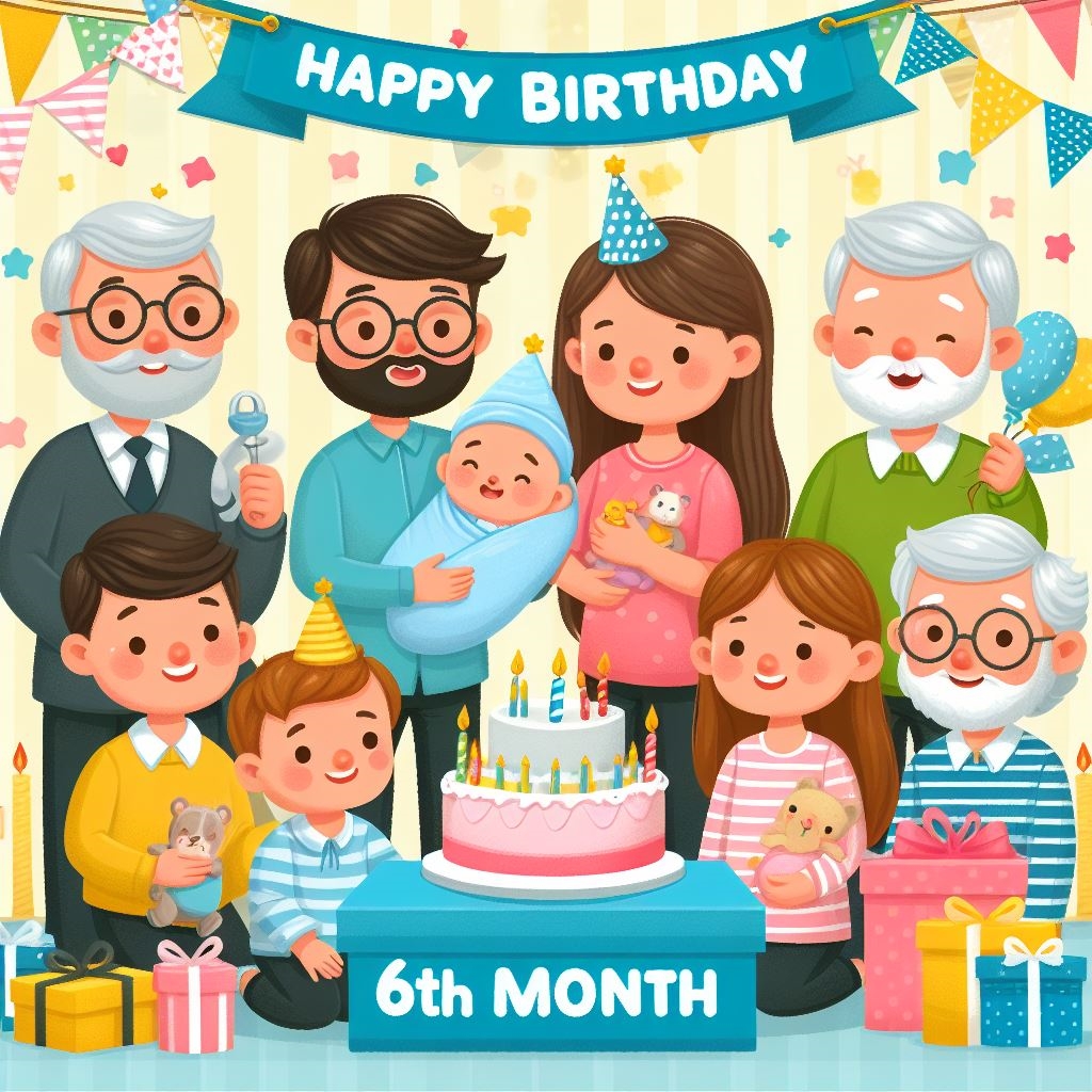 6th Month Birthday Wishes for Baby